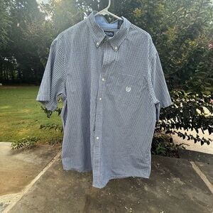 Chaps Men's Blue Checkered Shirt